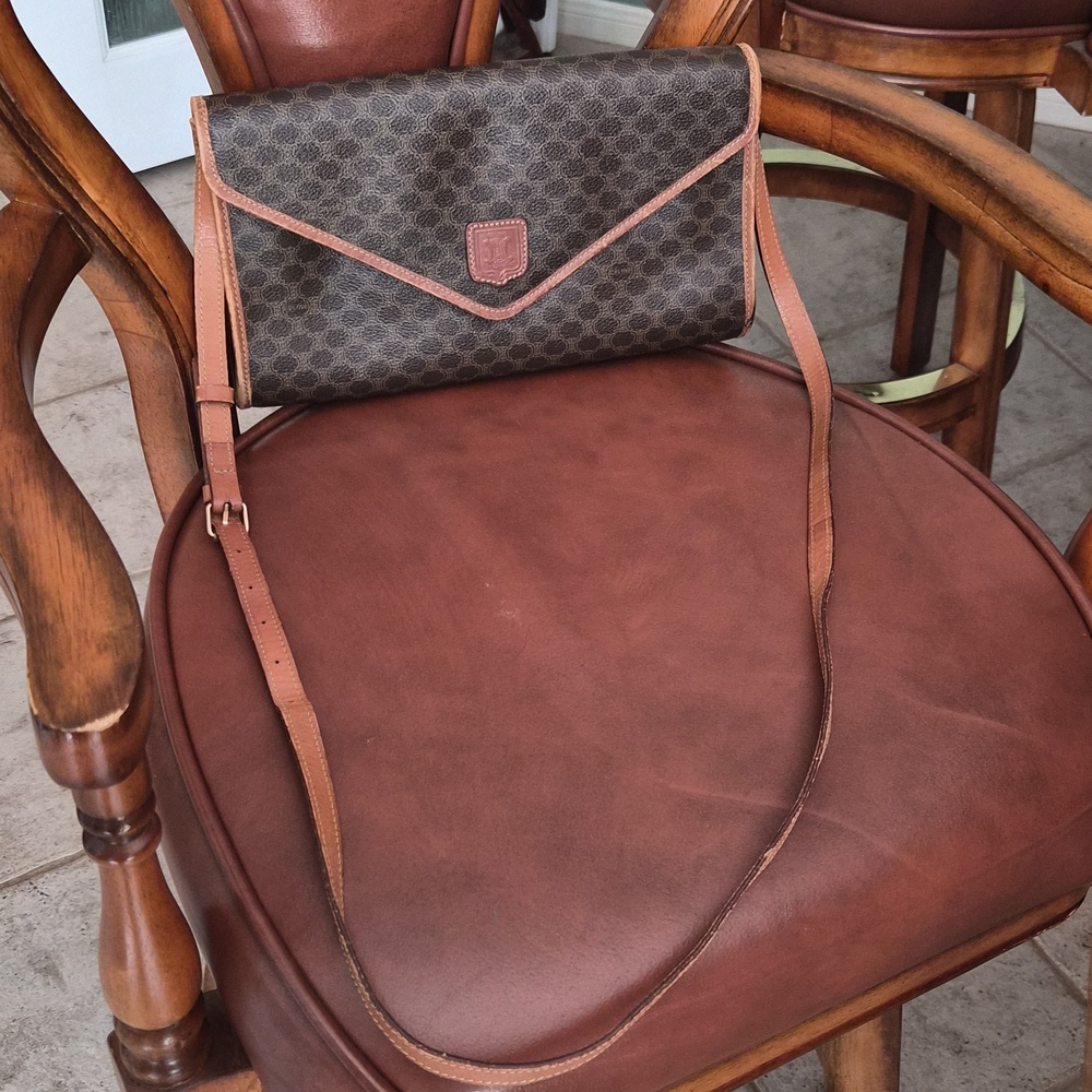 Vintage Celine Macadam Clutch & Crossbody In One